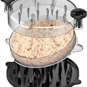 Trituradora de pollo mejorada, máquina trituradora de carne visible profesional con placa extraíble, cubierta transparente, mango ergonómico, Trituradora de pollo mejorada, máquina trituradora de carne visible profesional con placa extraíble, cubierta transparente, mango ergonómico,
