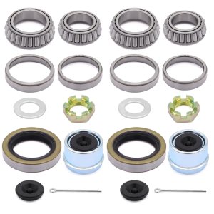 Tuijodaix L68149 L44649 Kit de rodamiento de rueda de eje de remolque de barco de 3500 libras con sellos de grasa de 171255TB, pasadores de chaveta, Tuijodaix L68149 L44649 Kit de rodamiento de rueda de eje de remolque de barco de 3500 libras con sellos de grasa de 171255TB, pasadores de chaveta,