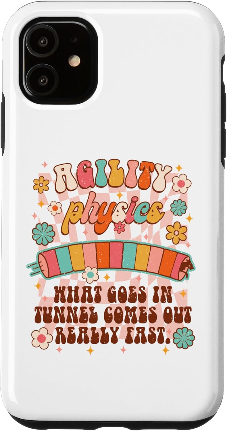 Funda para iPhone 11 Dog Training Dog Trainer Agility Physics What Goes In Tunnel