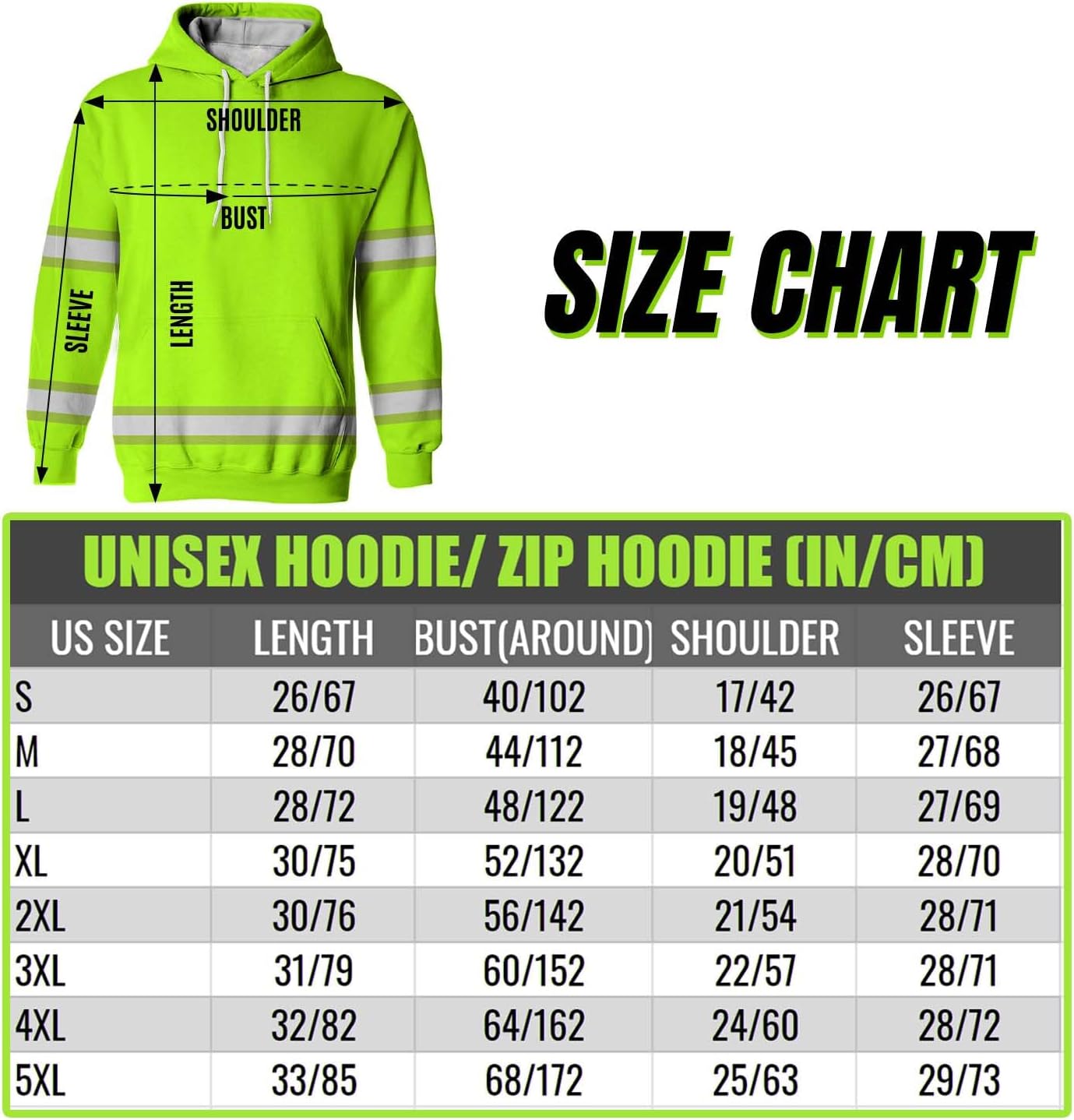 Matedecor Sudadera con capucha de alta visibilidad para hombres Hi Vis Hoodie Jobs Collection Nombre personalizado Clase 3 Sudadera con capucha