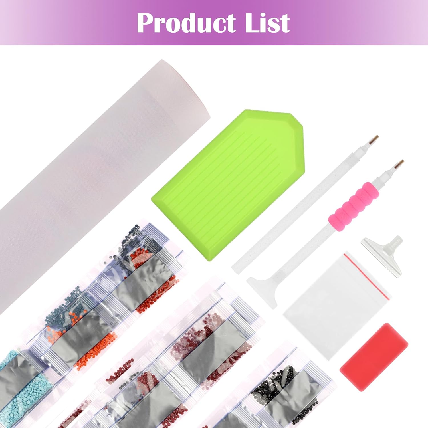 MXJSUA Kit de arte de diamantes para adultos, kit de pintura de diamantes para adultos, kit de bordado de gemas de diamante redondo completo para