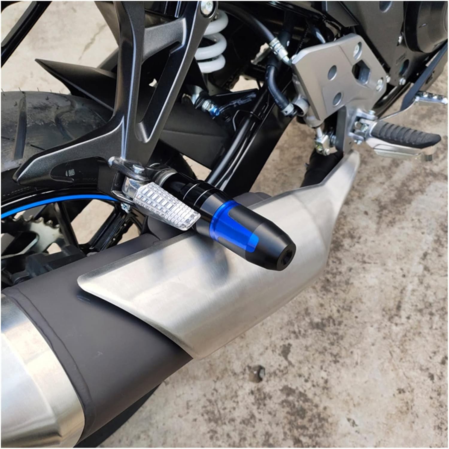 Protector de almohadilla de escape antichoque para Bajajaj Pulsar 200 NS200 RS200 AS Accesorios de motocicleta Protección contra caídas (Color