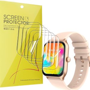Protector de pantalla compatible con Jdcrsj Smart Watch, 6 unidades PelÃcula transparente de TPU de cobertura completa compatible con Jdcrsj P58 Protector de pantalla compatible con Jdcrsj Smart Watch, 6 unidades PelÃcula transparente de TPU de cobertura completa compatible con Jdcrsj P58