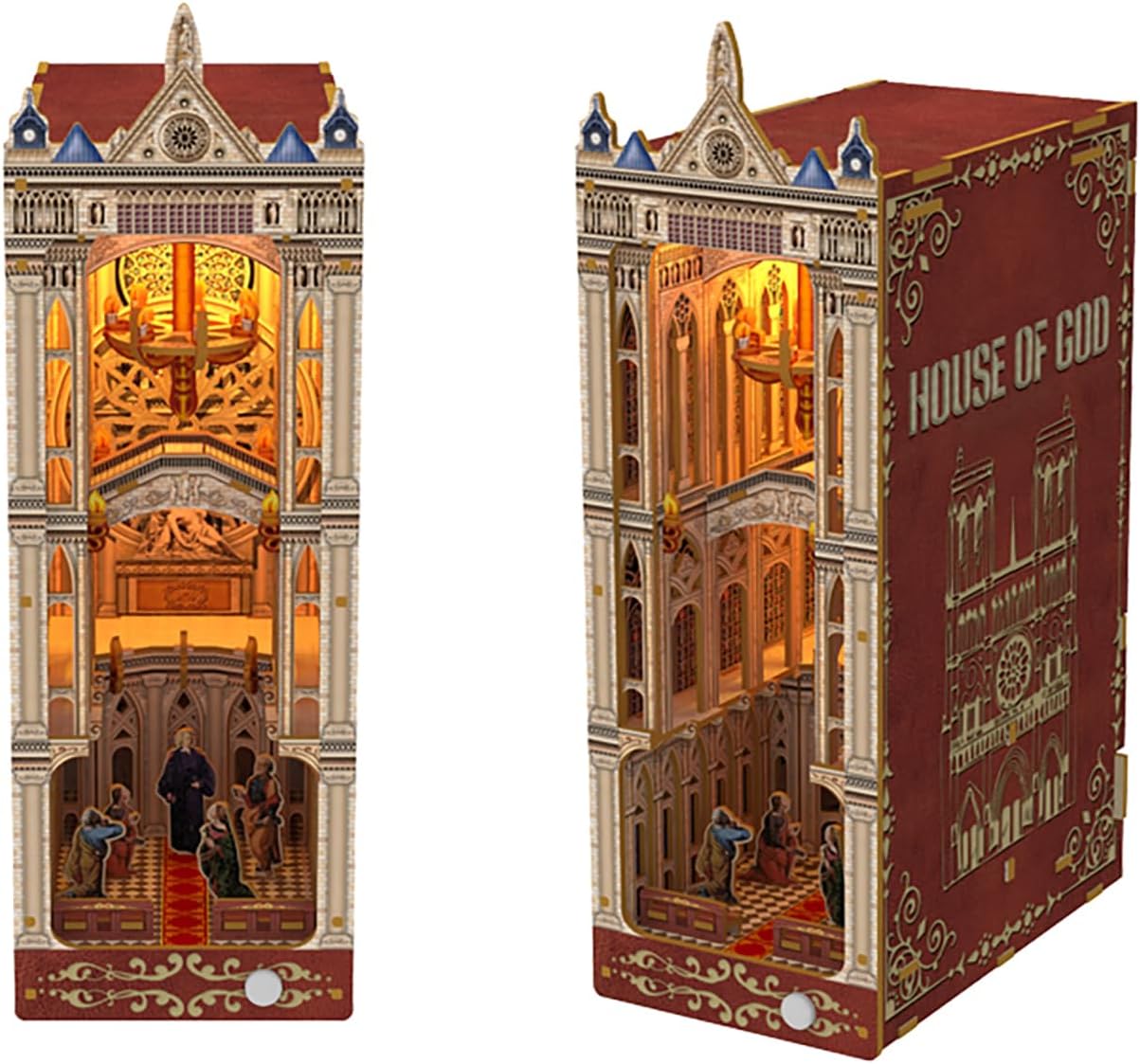 BookNook – Kit de bricolaje para casa de muñecas de París, kit de rompecabezas de madera 3D con luz LED, el mejor y más creativo regalo para amigos