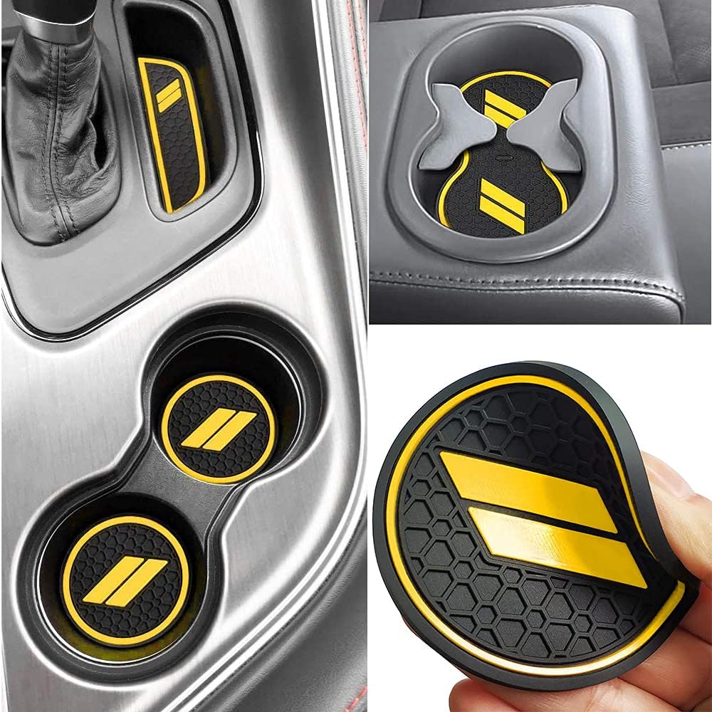 Alfombrillas antipolvo para Dodge Challenger accesorios 2015 2016 2017 2018 2019 2020 2021 2022 2023, se adapta a la medida forros de portavasos