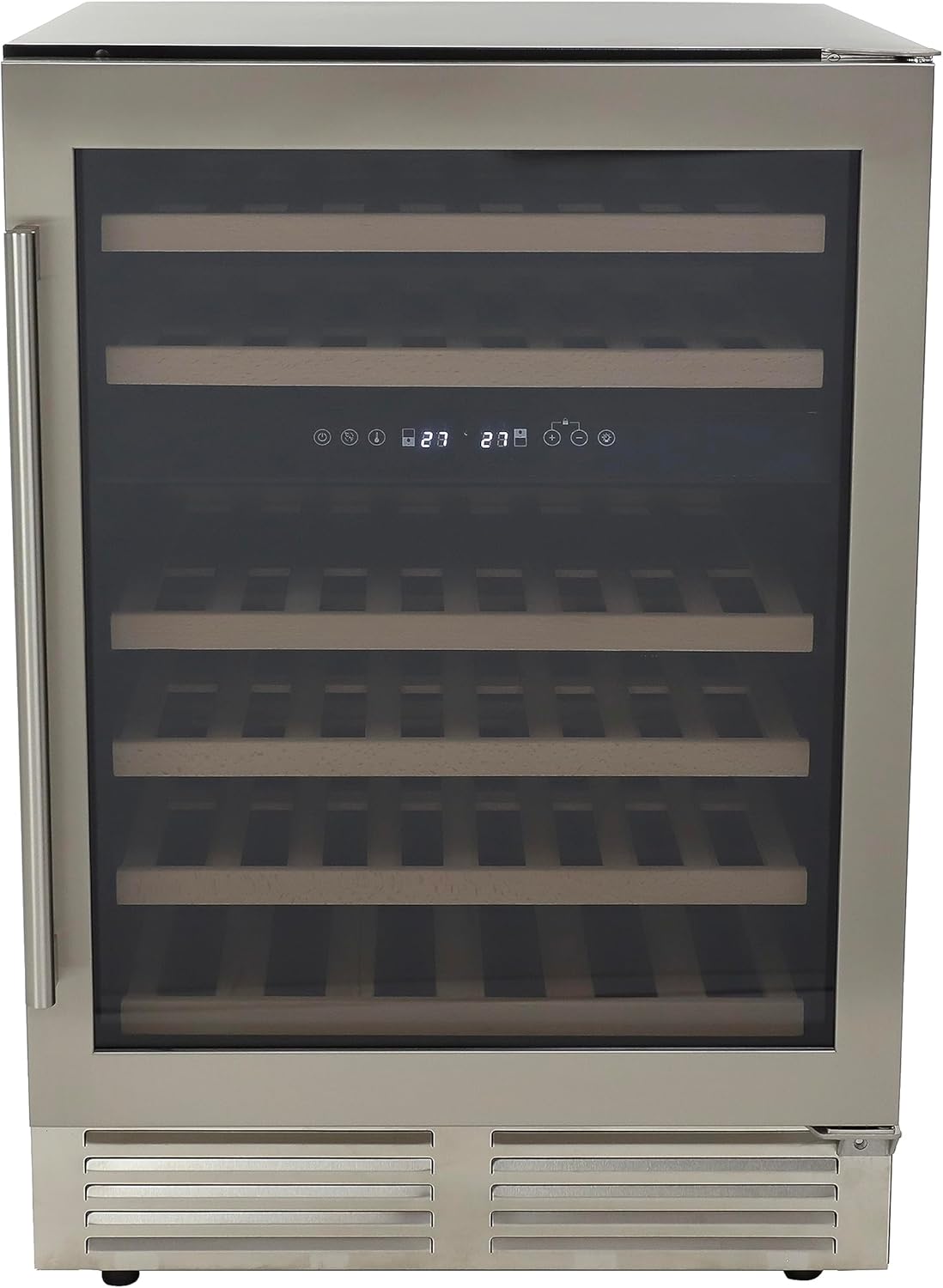 DUURA DE430WCDZSS Wine Cooler Designer Series Dual-Zone, 46 botellas, metálico