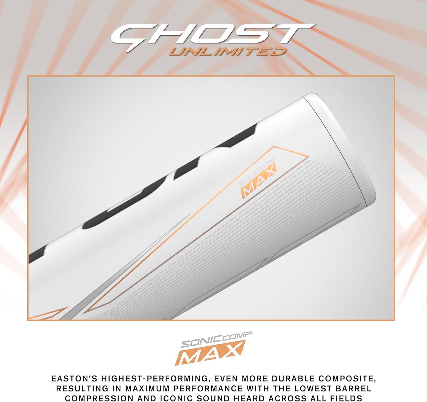 Easton  2024  Bate de sóftbol Ghost Unlimited de lanzamiento rápido  Aprobado para todos los campos  -8  -9  -10  -11 Drop  1 pieza compuesta