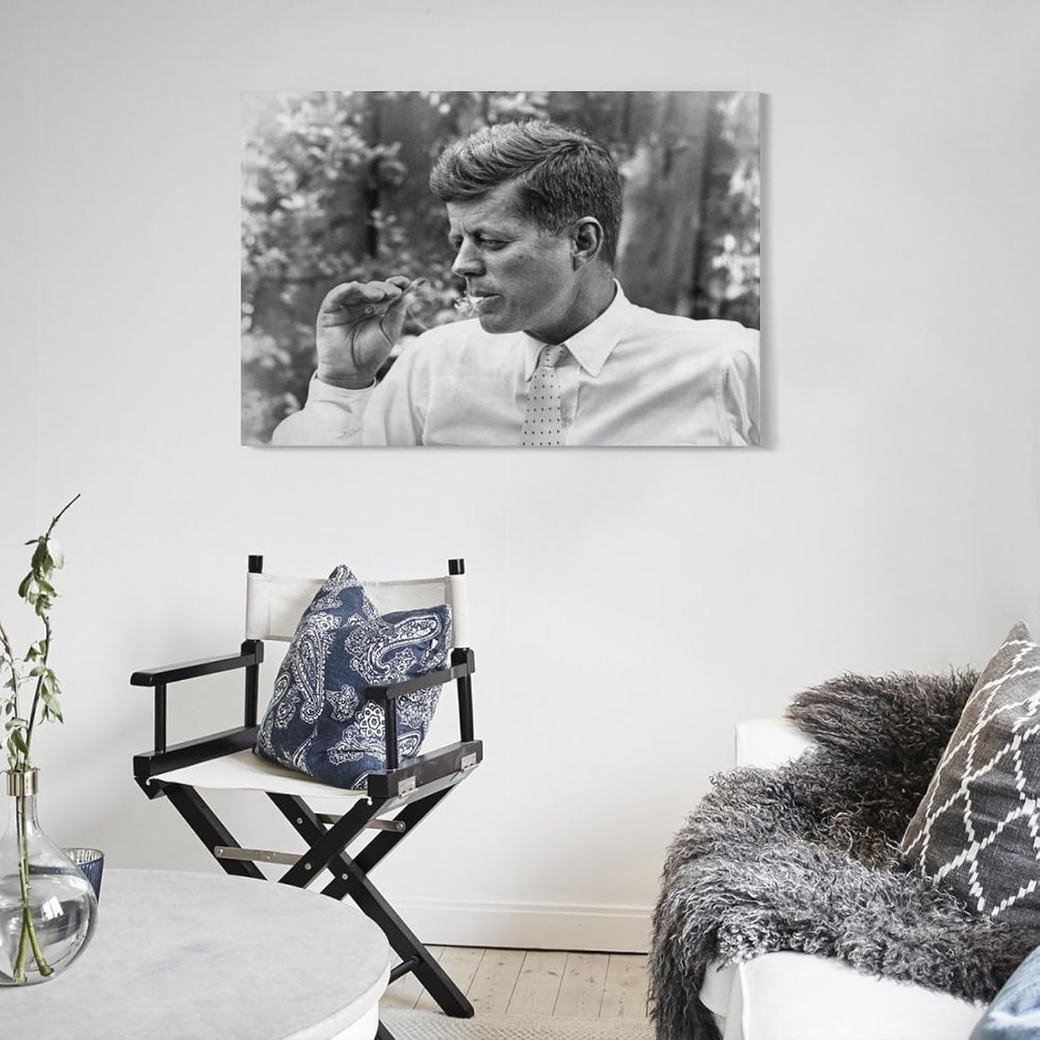 John F Kennedy JFK – Pósteres presidenciales para fumar marihuana en lienzo, pintura para decoración de pared, obra de arte, arte para decoración