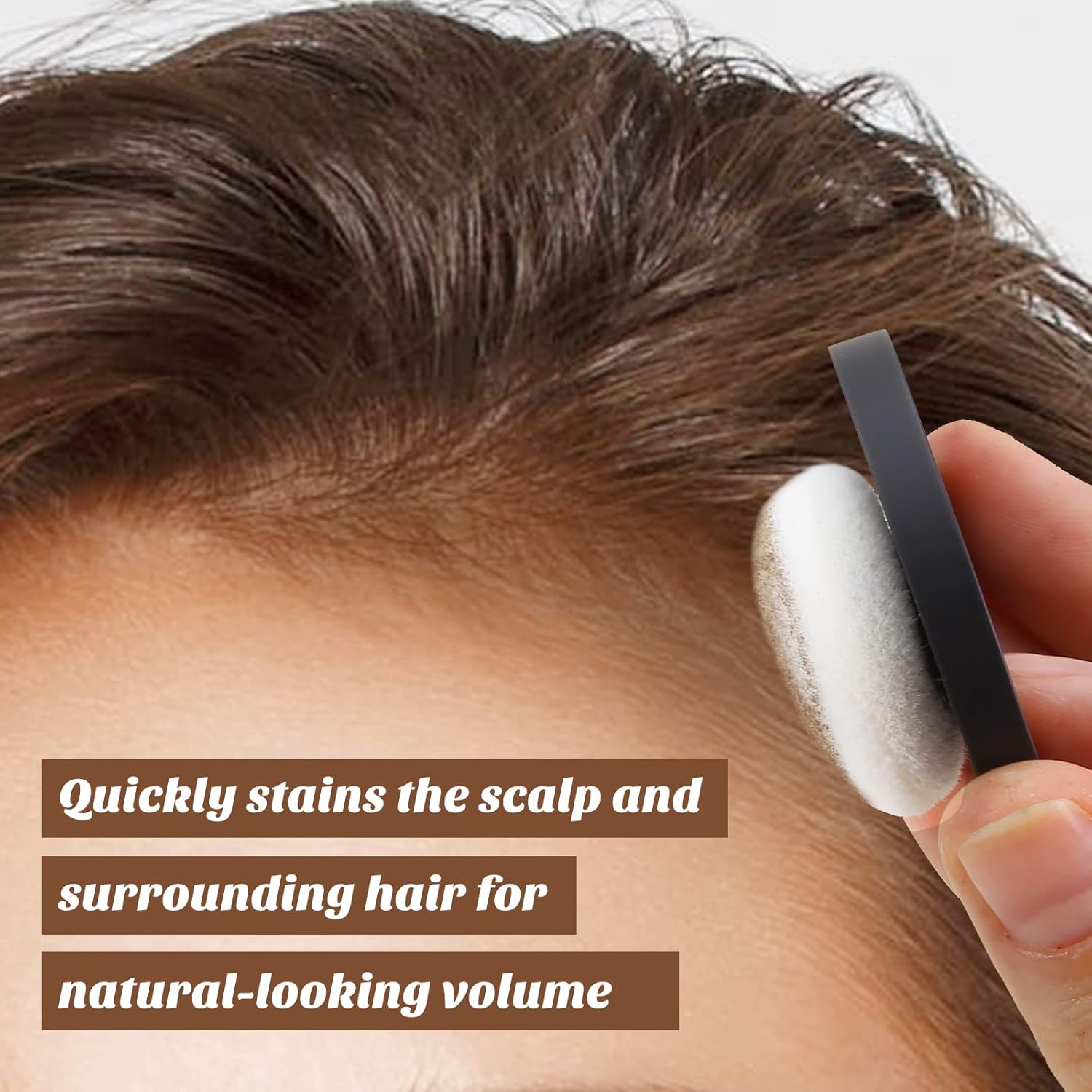 Boobeen Polvo de sombra multifuncional para cubrir la raíz de la línea del cabello, polvo corrector de línea de cabello, retoque de raíz de cabello