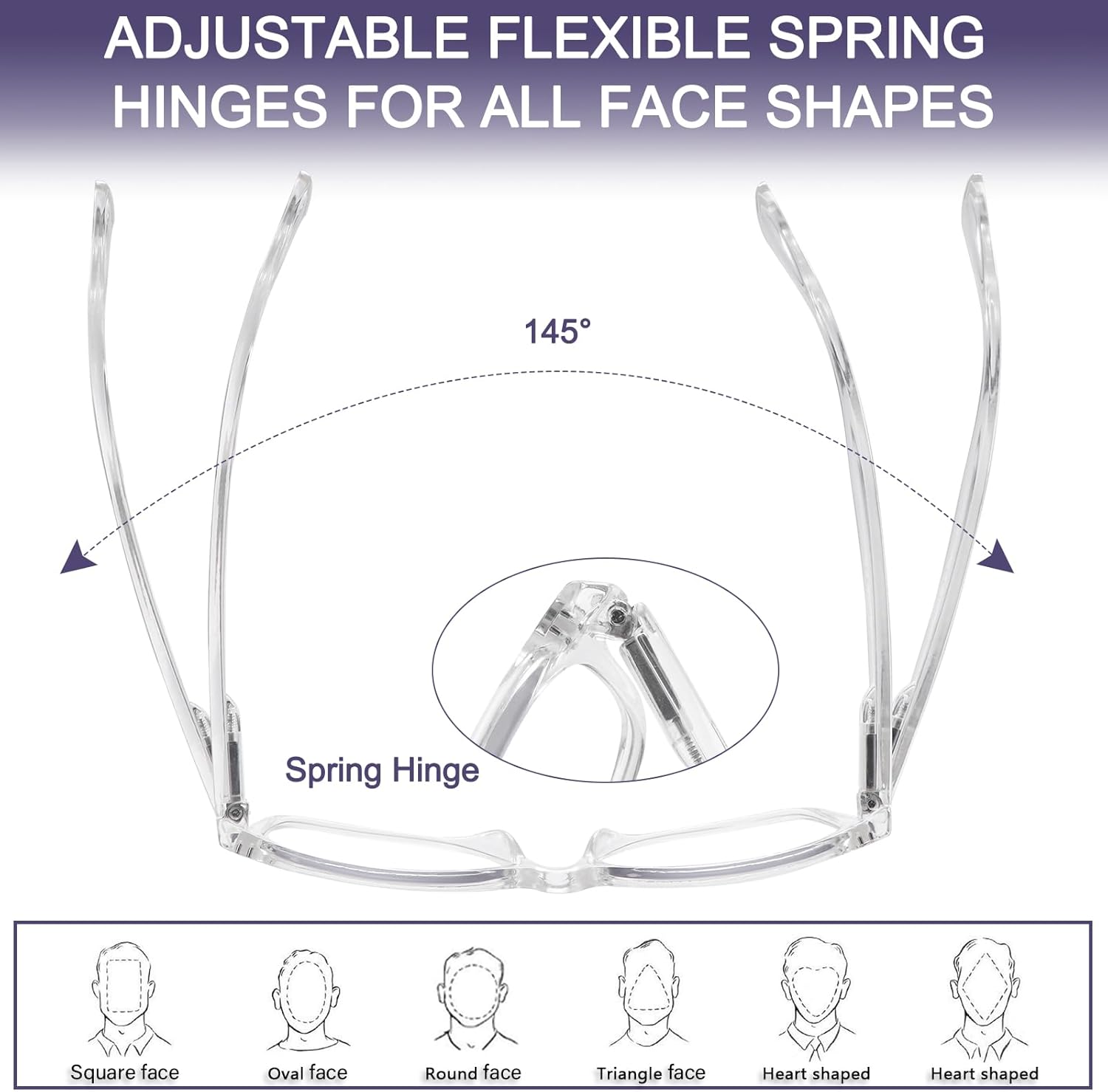 Paquete de 4 lentes de lectura bifocales, lentes grises, bisagra de resorte, lentes de sol para exteriores, a la moda, bifocales, para hombres y