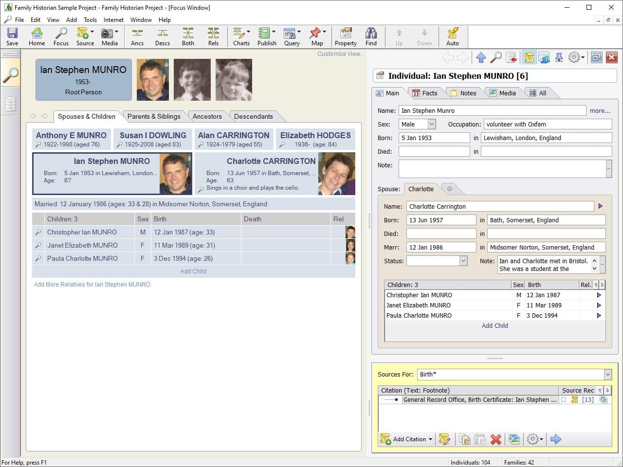 Family Historian 7 Genealogy and Family Tree Software (Windows)