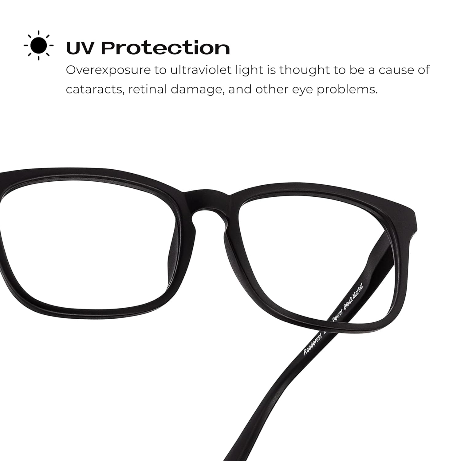 Readerest Lentes de lectura con bloqueo de luz azul (negro, aumento de 3.00), anteojos para computadora con lente reflectante fina, antirreflejos,