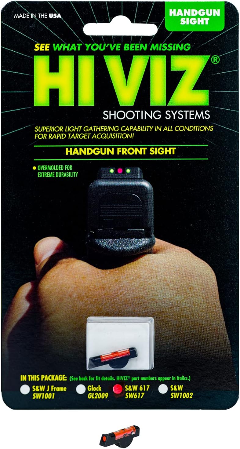 HIVIZ Smith&Wesson 617 – Mira frontal de fibra óptica (rojo)