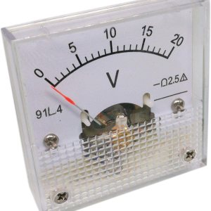 Voltímetro análogo cuadrado 91L4 del metro del panel de la aguja del puntero del voltaje de la CA 0-20V Voltímetro análogo cuadrado 91L4 del metro del panel de la aguja del puntero del voltaje de la CA 0-20V
