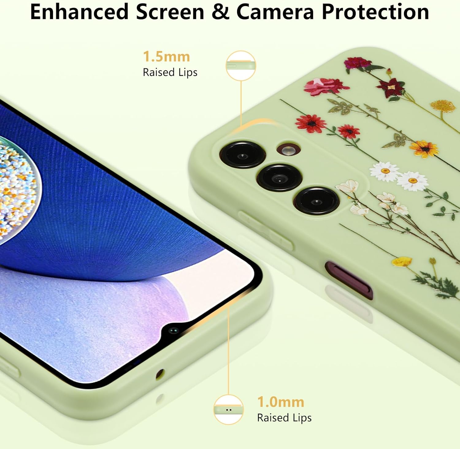 ZTOFERA Funda protectora de silicona flexible para Samsung Galaxy A54 5G, funda protectora de silicona flexible para Samsung Galaxy A54 5G, color