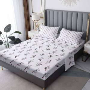 THYUNQ Juego de sábanas divididas tamaño King de Bulldog francés para cama ajustable, lindo perro con patrón de rosas, sábanas y fundas de almohada, THYUNQ Juego de sábanas divididas tamaño King de Bulldog francés para cama ajustable, lindo perro con patrón de rosas, sábanas y fundas de almohada,