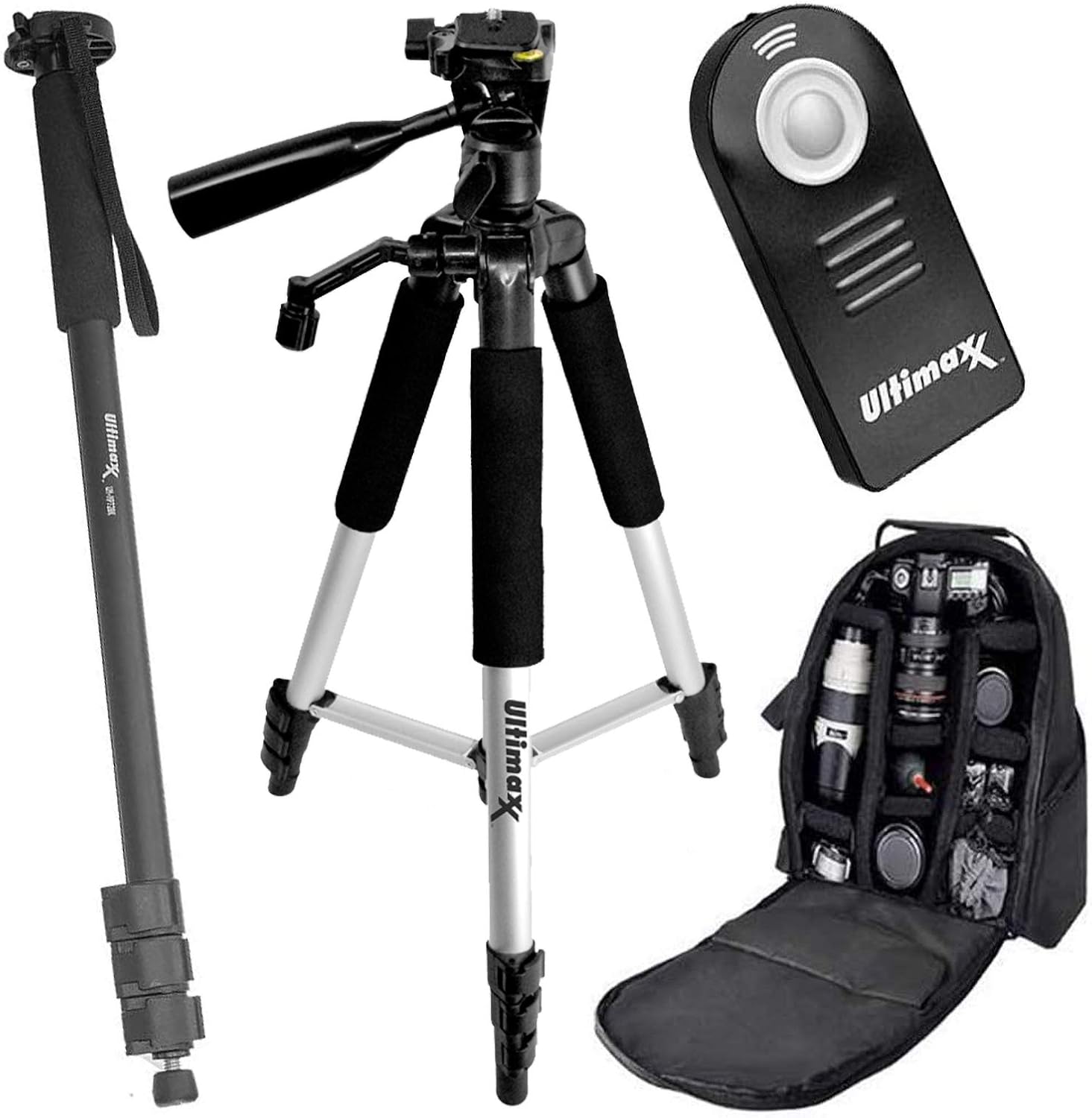 Ultimaxx Kit de accesorios de 2.283 in para Canon EOS 70D, 80D, 90D, 5DS, 5DSR, 6D, 6D Mark II, 7D, 7D Mark II y más incluye 2 baterías LP-E6,