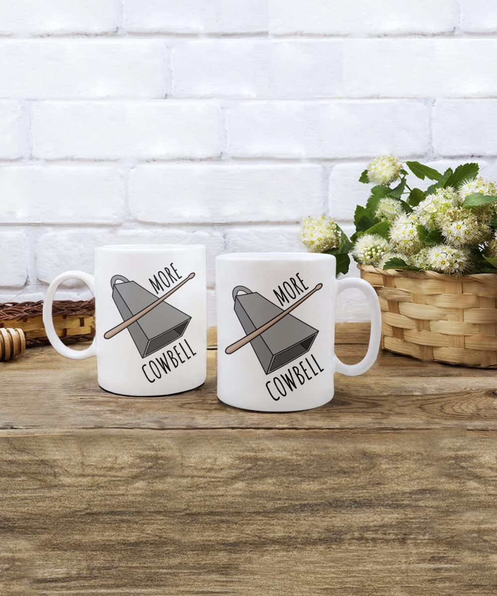 Taza divertida para músico, más cencerro, regalo de percusión, regalo para profesor de música, regalo para baterista, regalo para miembro de la