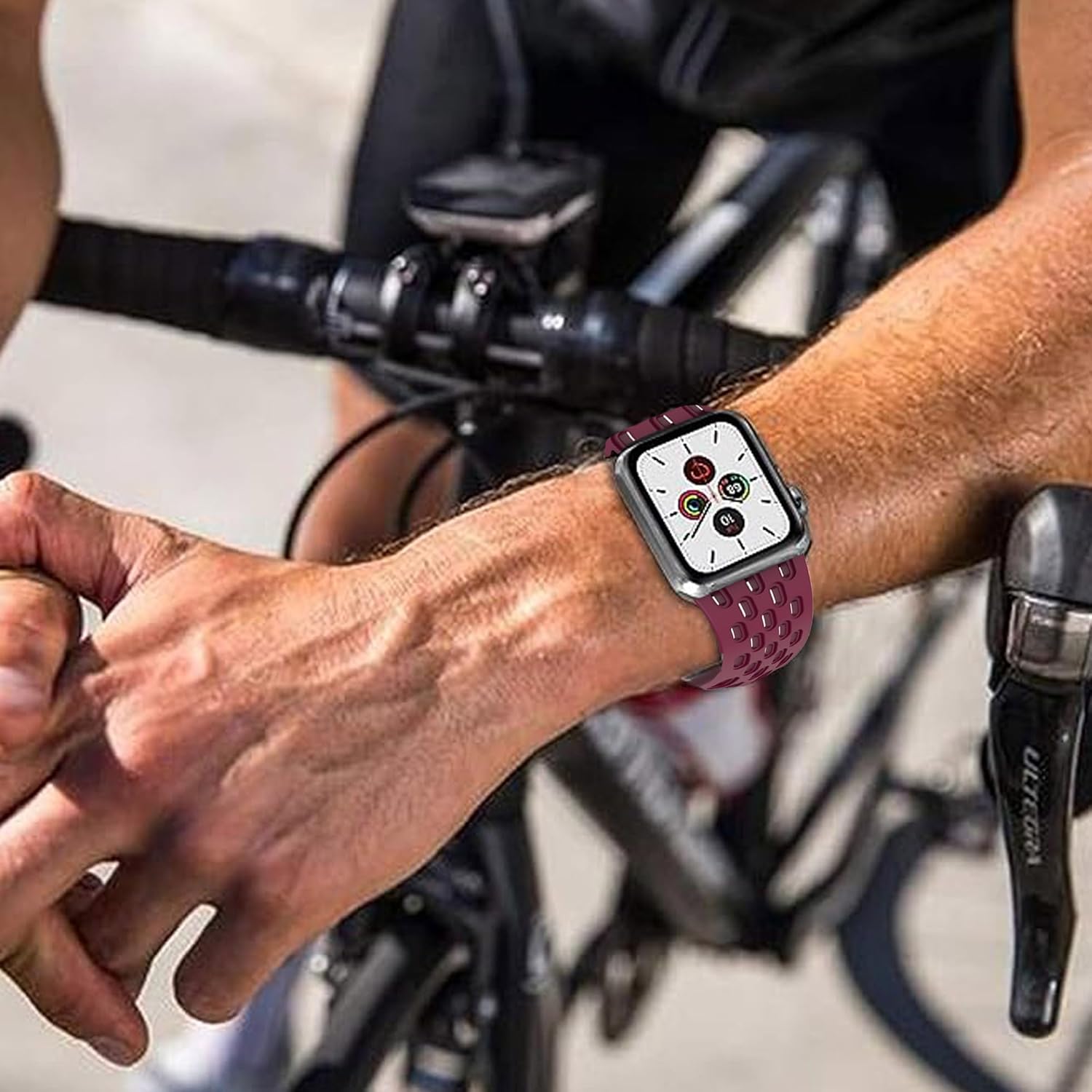 Compatible con Amazfit Bip 5 bandas, Lamshaw 0.866 in transpirable suave silicona deportiva con mariposa magnética Clousure correas de repuesto