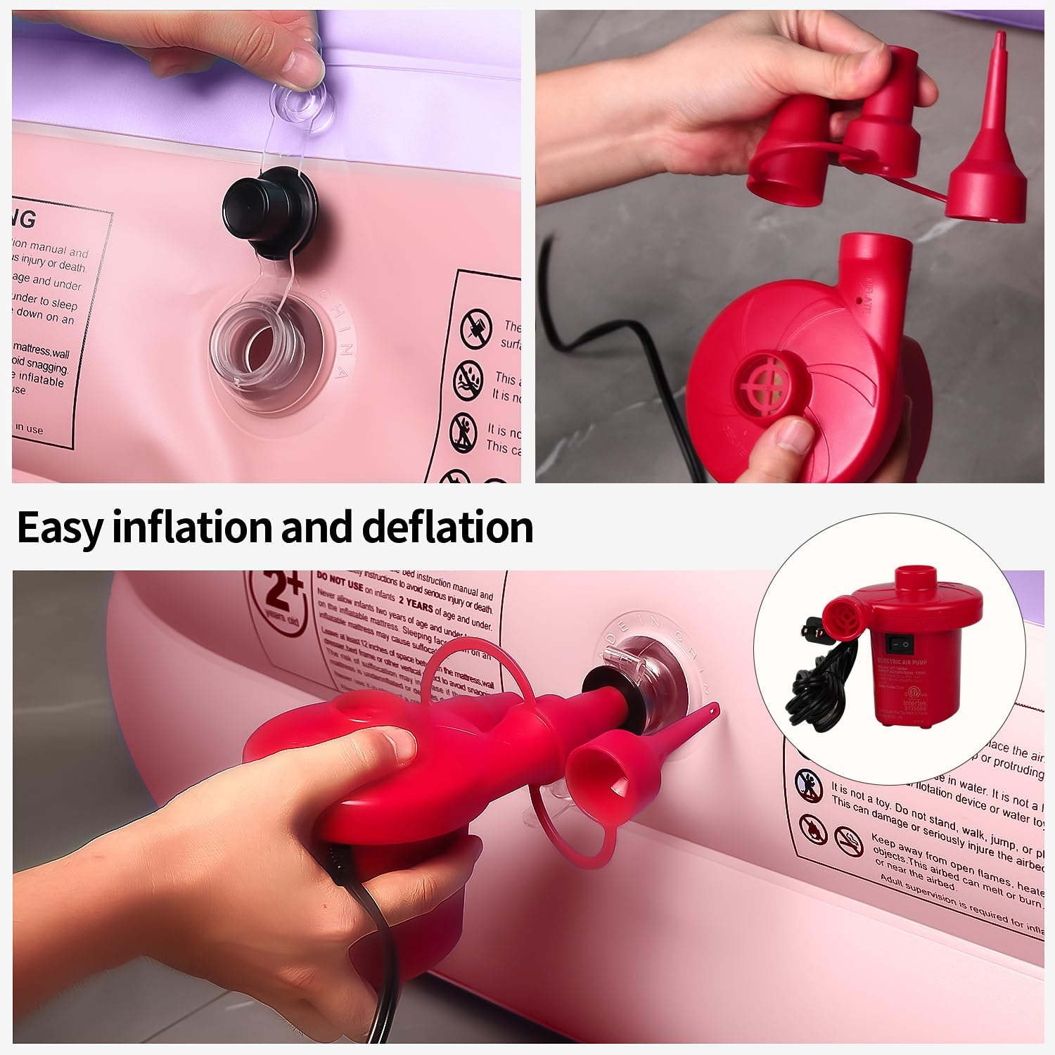 Cama de aire plegable para niños, cama de viaje para niños, colchón de aire para niños, cama de aire para niños, cama de viaje inflable, cama de