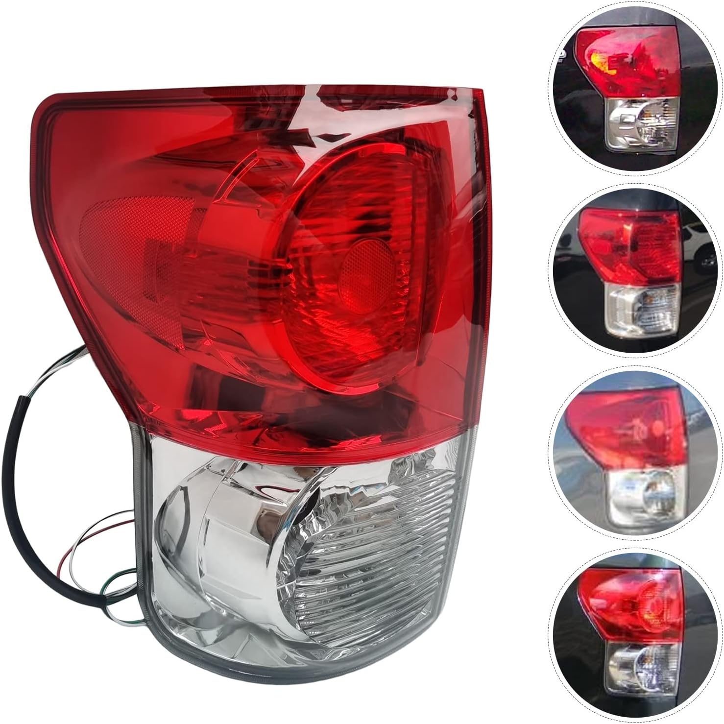TBVECHI Luces traseras para Toyota Tundra 2007 2008 2009 trasera izquierda conductor luces de freno traseras montaje luces traseras reemplazo
