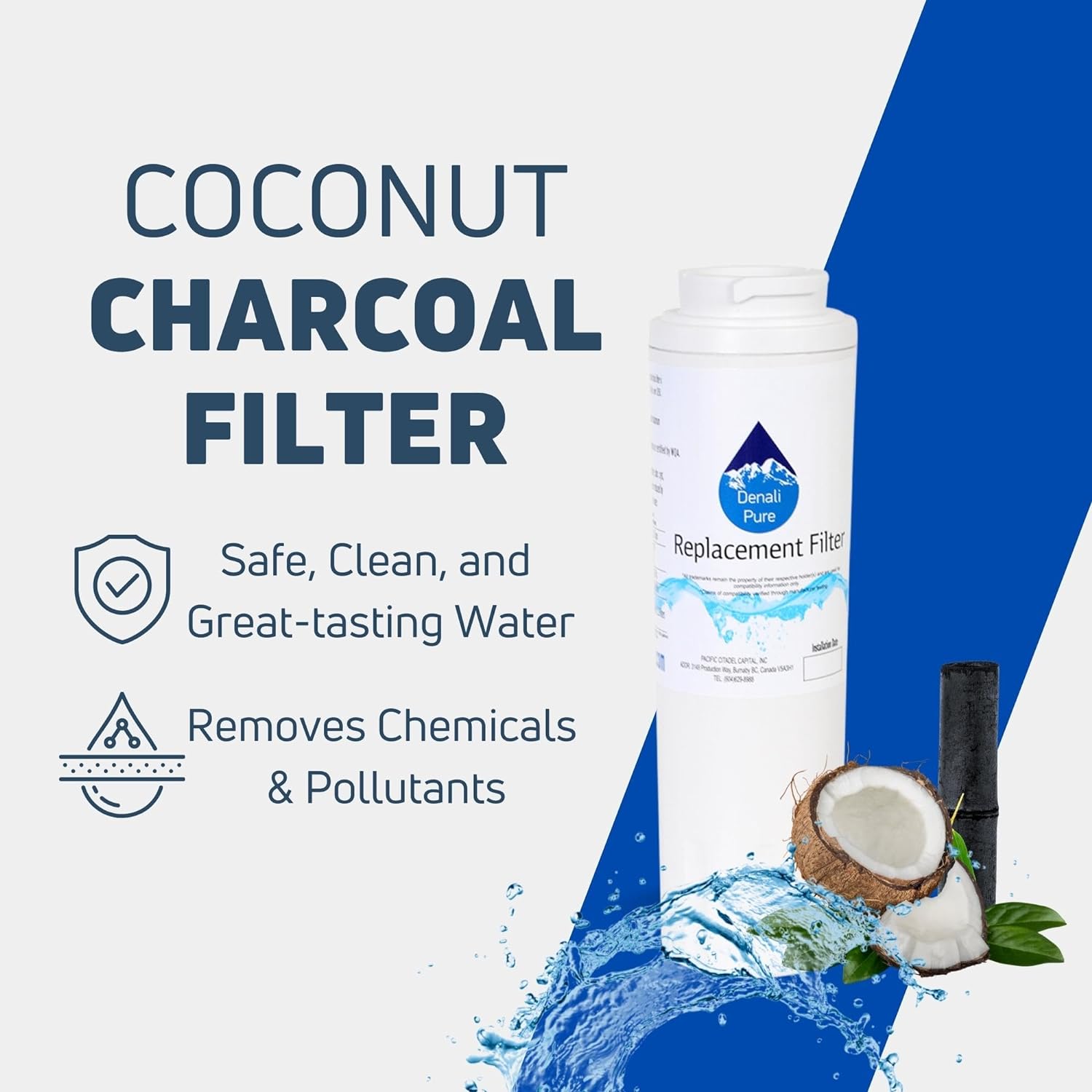 Filtro de agua Whirlpool gz25fsrxyy7FrigoríficoRecambio Compatible Cartucho de filtro de agua para nevera Whirlpool 4396395