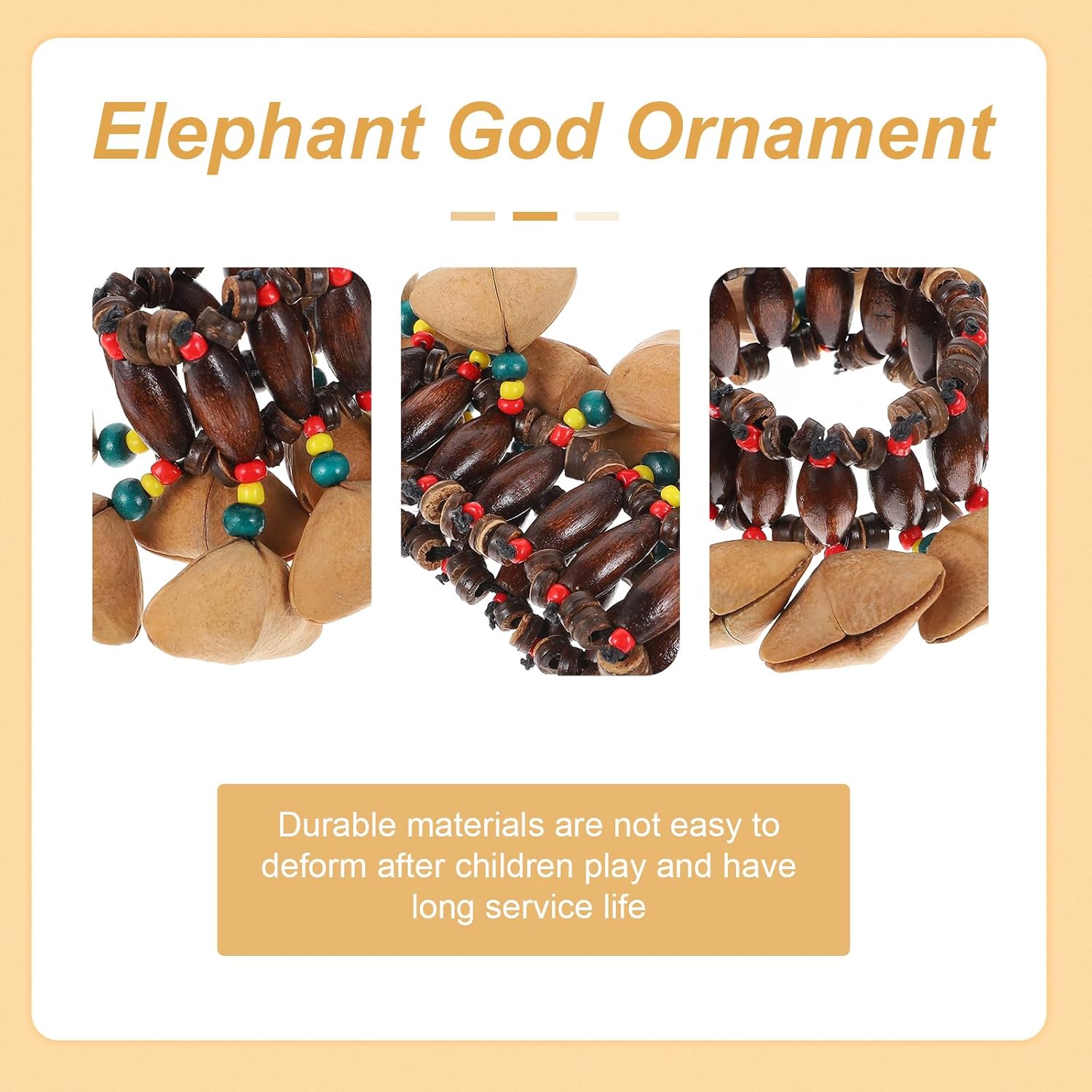Milisten Tambora Dominicana – Paquete de 2 pulseras africanas de concha de nuez africana, instrumentos musicales, campanilla de tuerca africana,