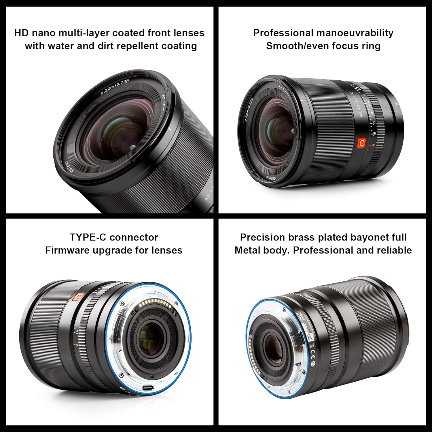 VILTROX Lente de montaje de 0.512 in f1.4 F1.4 Z, lente de gran angular Aps-C Prime para cámara Nikon Z Z5Z50Z6Z6IIZ7IIZFCZ30Z9 (lente de montaje Z
