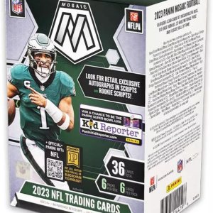 Panini Mosaic Football Card Blaster Box 2023 – 36 tarjetas de fútbol con 5 tarjetas de carga superior para ayudar a proteger tus tarjetas Panini Mosaic Football Card Blaster Box 2023 – 36 tarjetas de fútbol con 5 tarjetas de carga superior para ayudar a proteger tus tarjetas