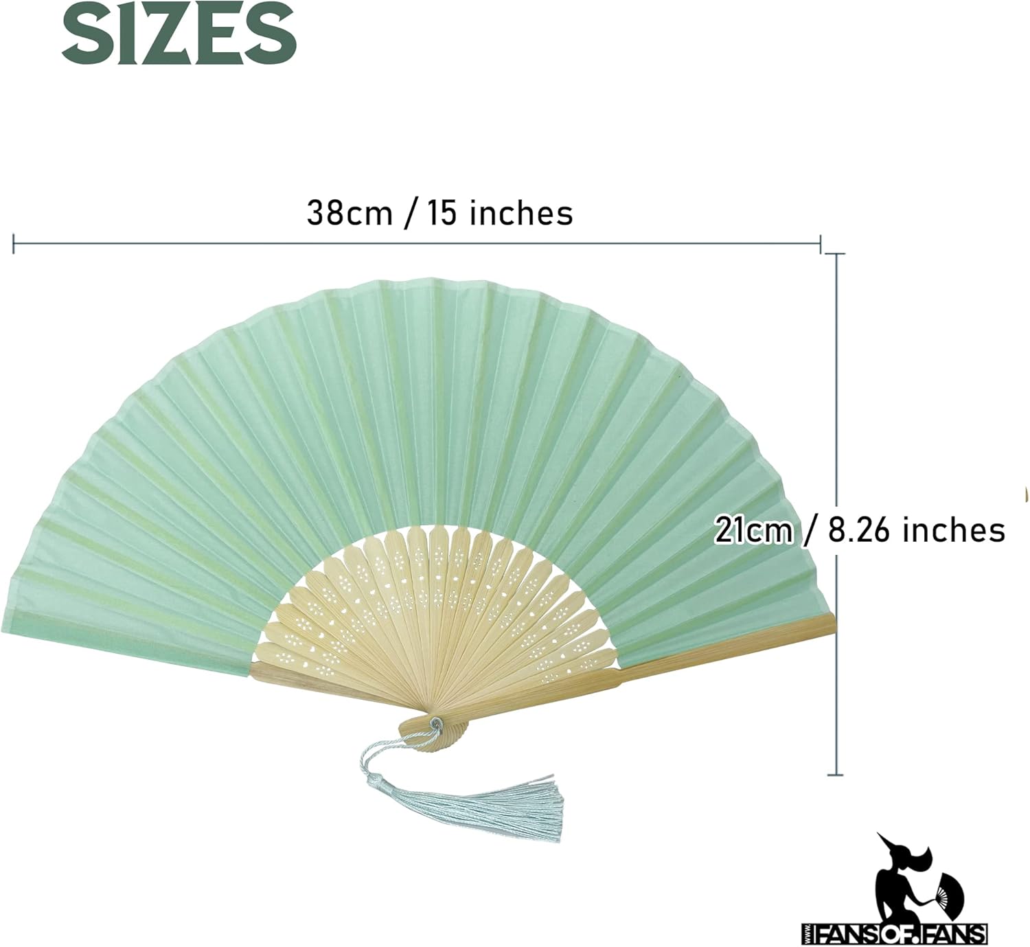 Abanico de mano plegable de mano de tela con borla de grado A, varillas de bambú para mujeres y niñas, fiesta de verano, eventos, cumpleaños, boda,
