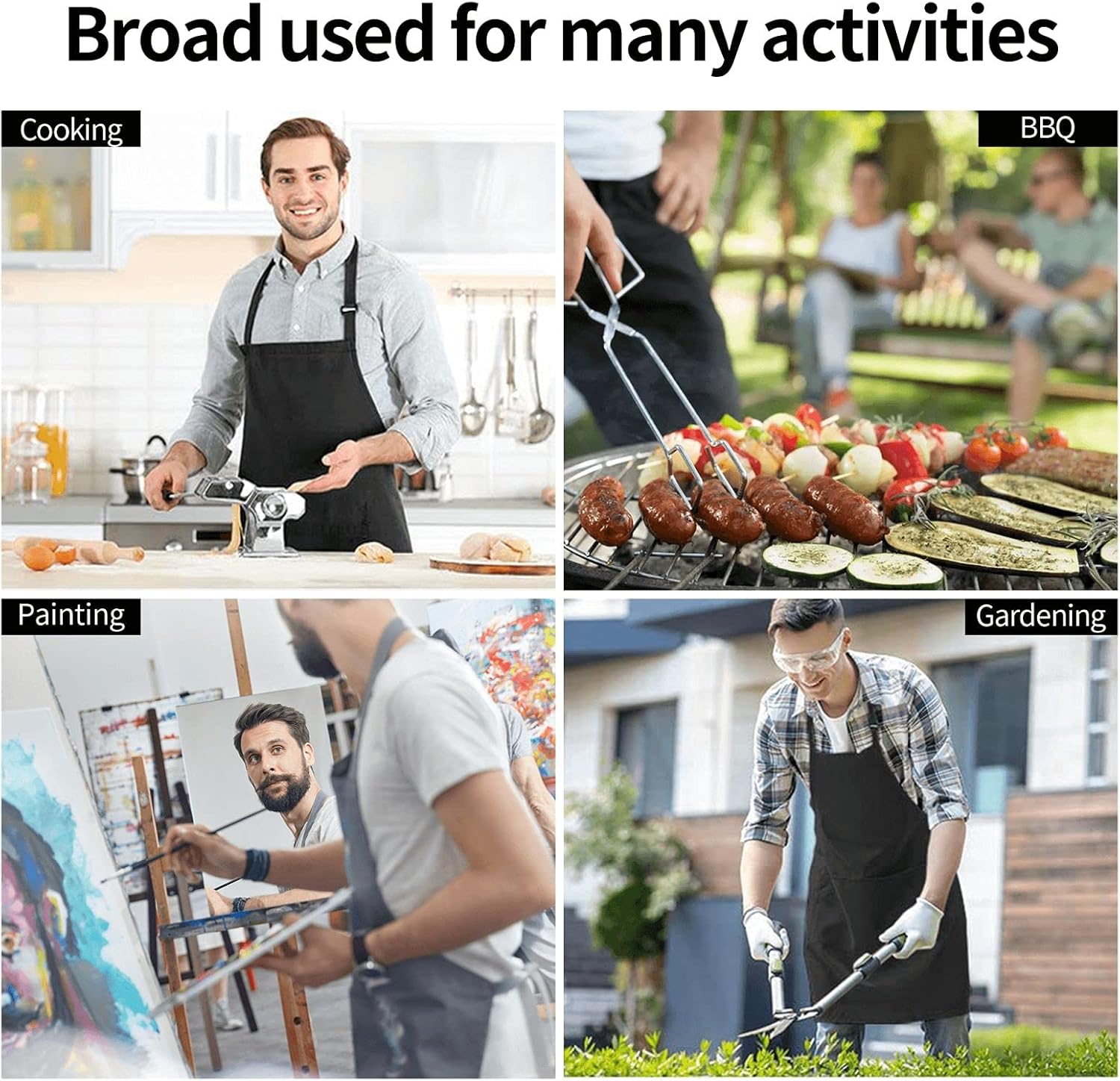 Delantales de cocina con diseño de gnomo de Navidad, copos de nieve, para mujeres y hombres, cuello ajustable, babero de cocina para el hogar,