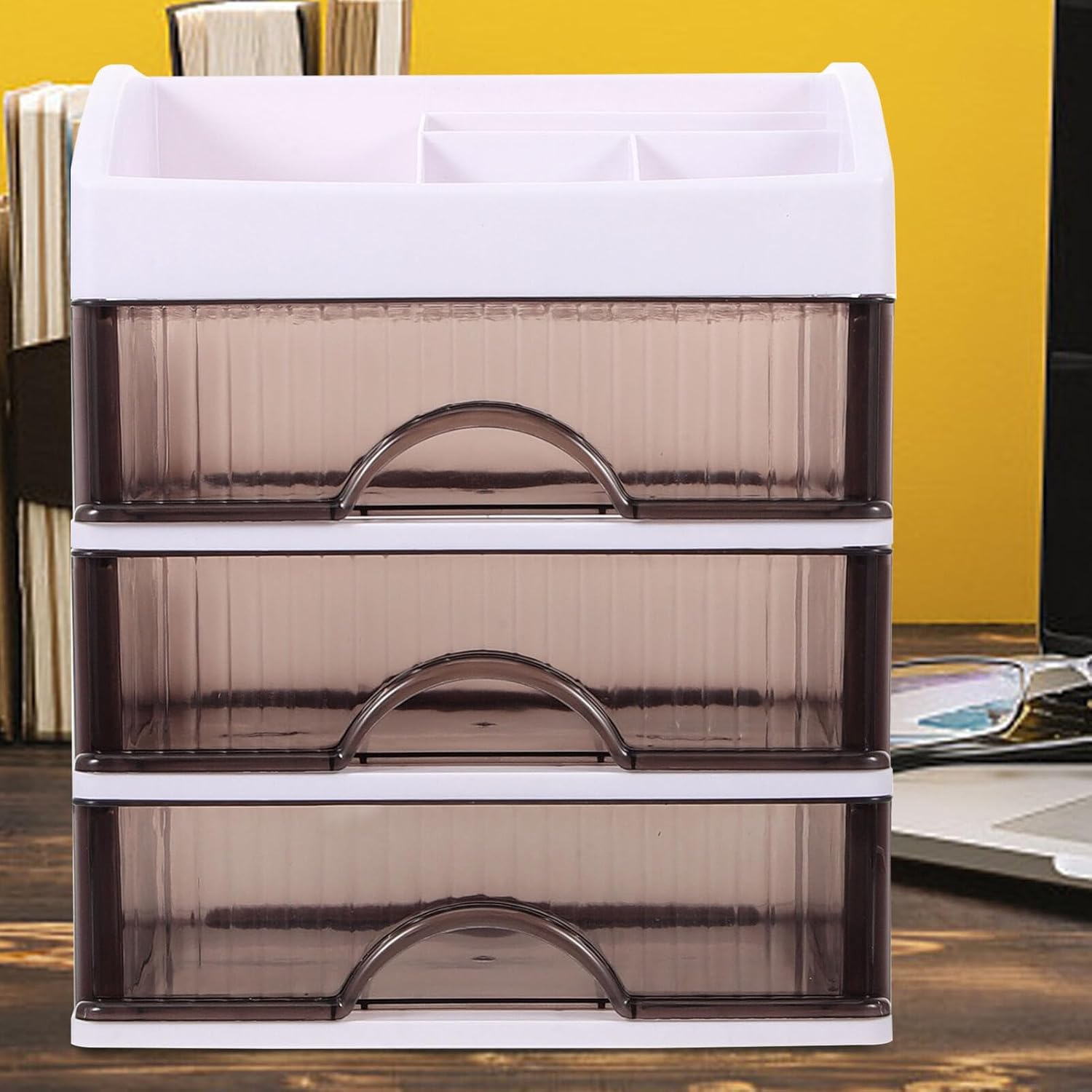 EXCEART Cajones de cajones tipo cajón, organizador de maquillaje, cajón de almacenamiento de escritorio, organizador de papelería, cajón de