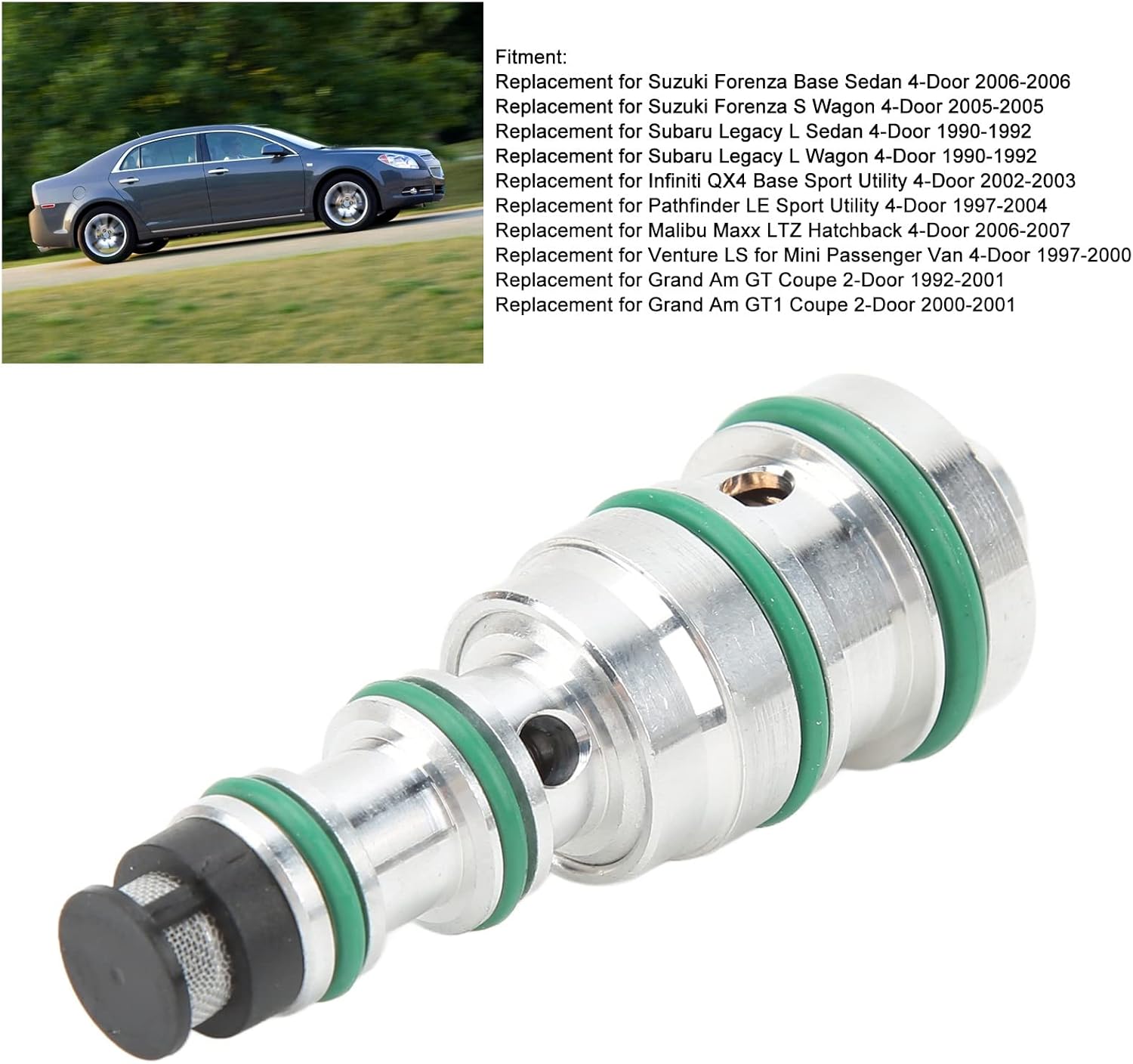 Válvula de control del compresor de CA para Suzuki Forenza Base Sedan para Infiniti QX4 para Aveo LS para Grand Am para Venture LT, EX 10461C