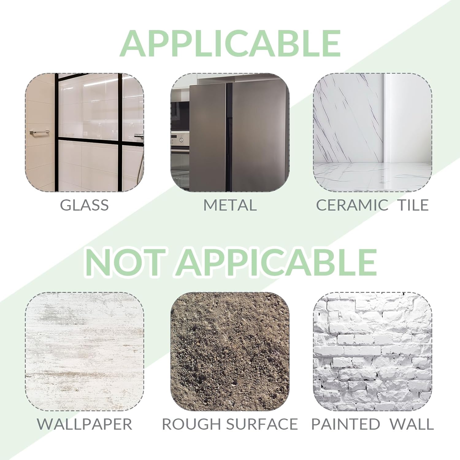 Queekay Ganchos de pared adhesivos transparentes para colgar ventanas de Navidad, baño, dormitorio, puerta de cocina, plástico acrílico, sin marcas