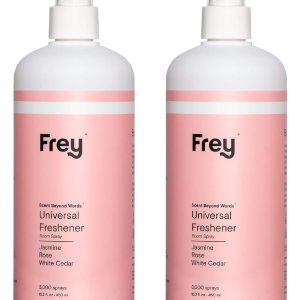 FREY Ambientador en aerosol natural universal  Aerosol desodorante para bañohogarhabitación y eliminador de olores  Fragancia de cedro blanco rosa FREY Ambientador en aerosol natural universal  Aerosol desodorante para bañohogarhabitación y eliminador de olores  Fragancia de cedro blanco rosa