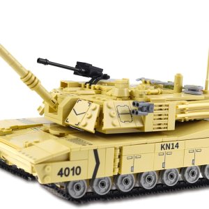 Juguetes de construcción militares para niños, 1053 piezas del ejército de los Estados Unidos M1A2 tanque de batalla principal, bloques de Juguetes de construcción militares para niños, 1053 piezas del ejército de los Estados Unidos M1A2 tanque de batalla principal, bloques de
