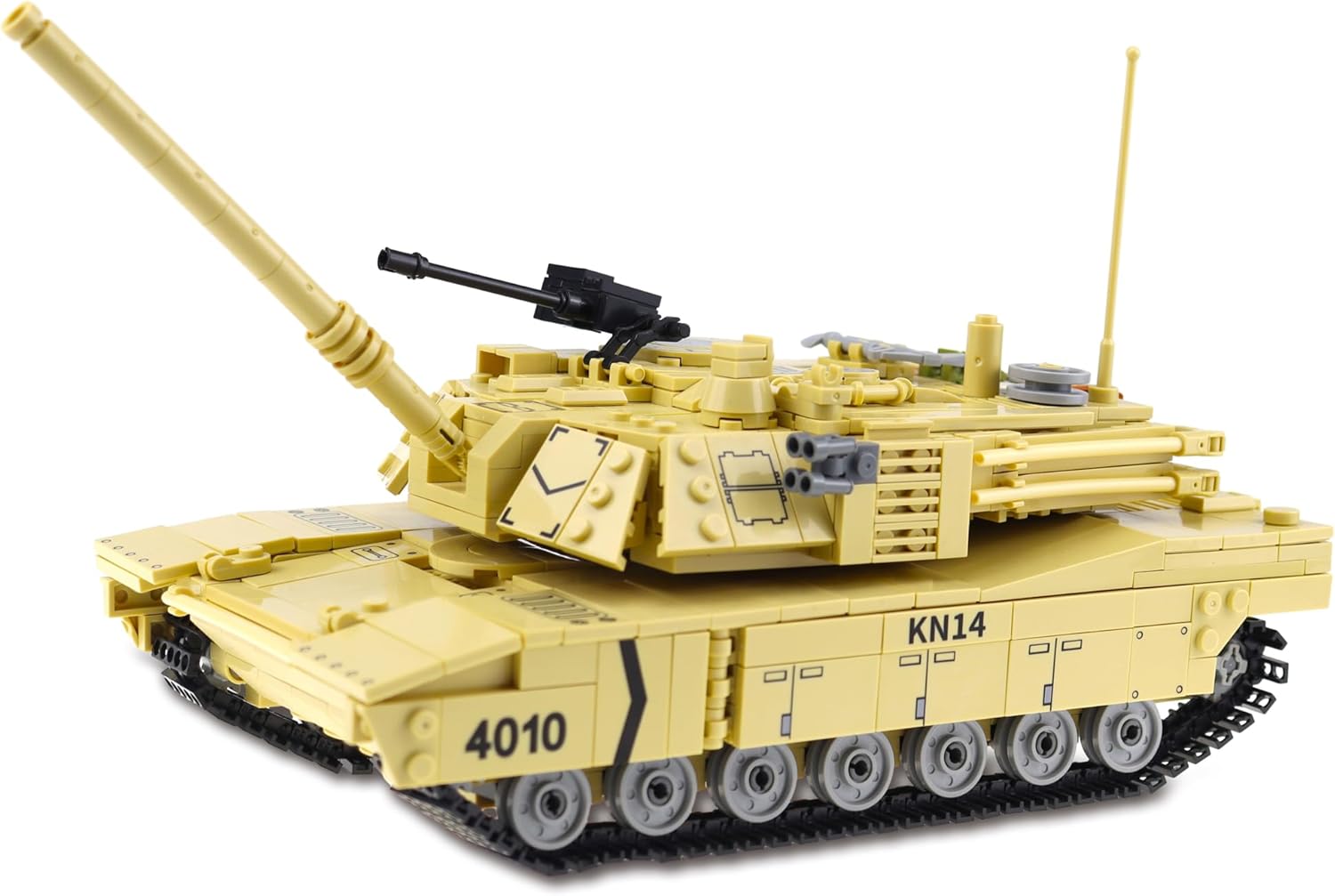 Juguetes de construcción militares para niños, 1053 piezas del ejército de los Estados Unidos M1A2 tanque de batalla principal, bloques de