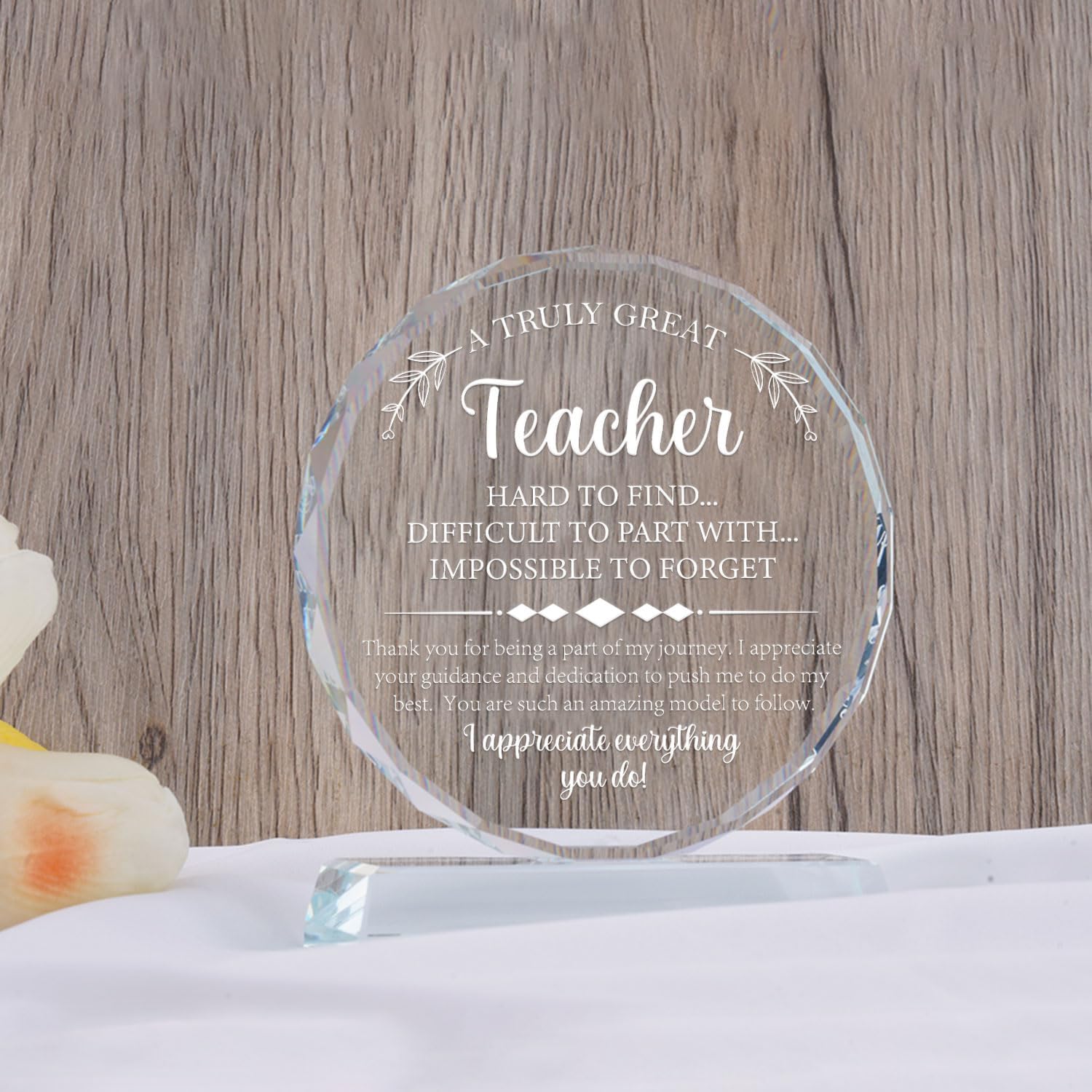 Regalos de agradecimiento para profesores para mujeres y hombres, regalo de agradecimiento de cristal grabado para profesores, los mejores regalos