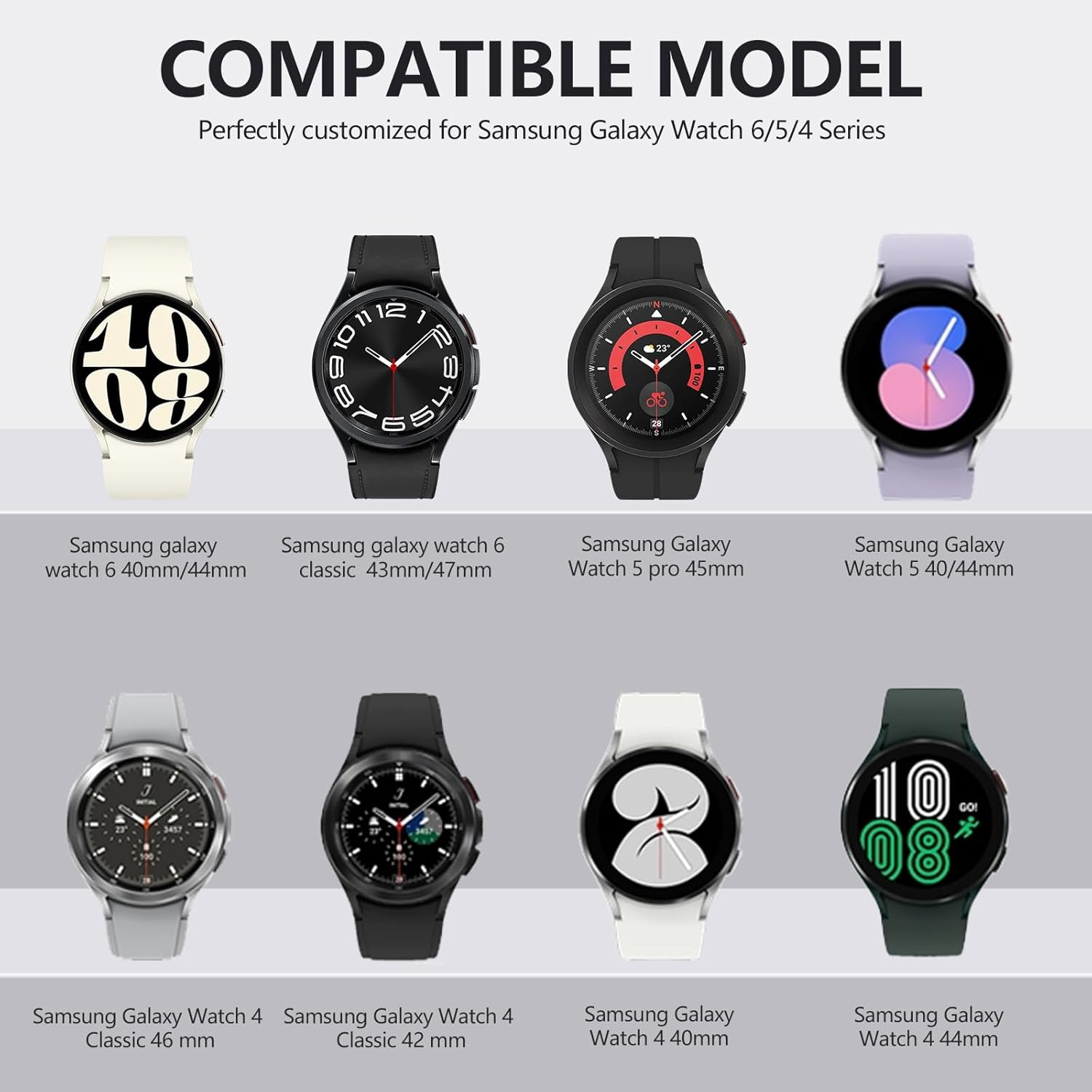 kitway Correas compatibles con Samsung Galaxy Watch 5 Pro Band de 1.772 pulgadasGalaxy Watch 56 correas de 1.575 pulgadas 1.732 pulgadas, Galaxy