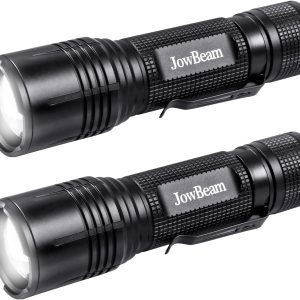 Paquete de 2 linterna LED brillante de 650 lúmenes, compacta, táctica, 5 modos, zoomable, resistente al agua para exteriores y emergencias Paquete de 2 linterna LED brillante de 650 lúmenes, compacta, táctica, 5 modos, zoomable, resistente al agua para exteriores y emergencias