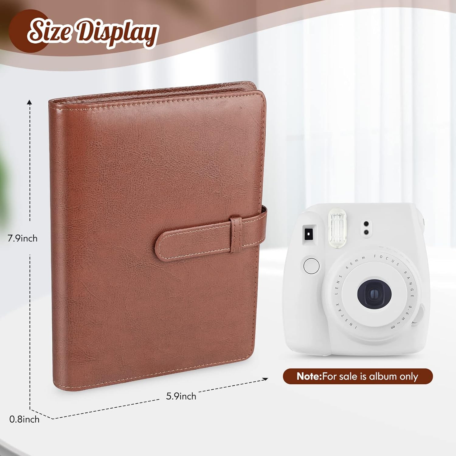 Ablus Álbum de fotos de 256 bolsillos para impresoras Polaroid Snap SnapTouch Zip Mint Cámaras, Fujifilm Instax Mini 11 90 9 8+ 8 7S 70 50S 26 25