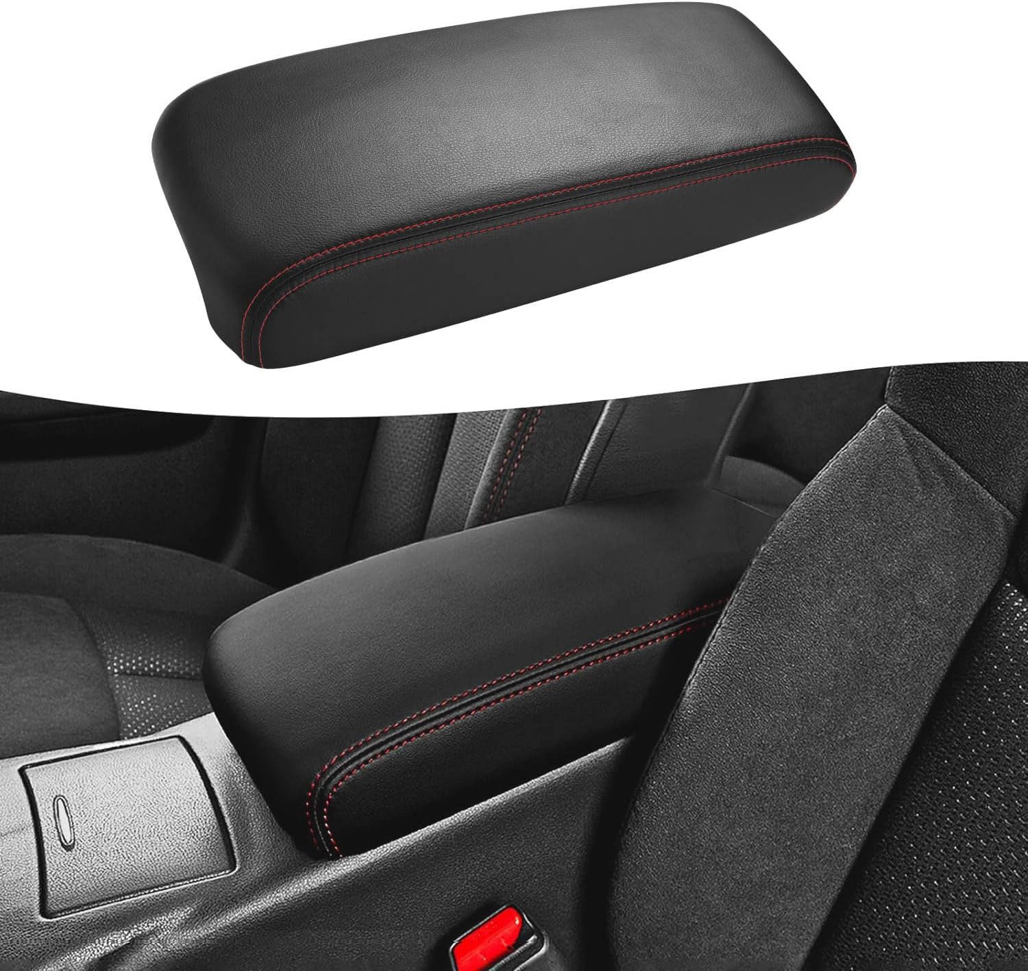 KBH Funda de repuesto para reposabrazos de consola central de automóvil para Nissan Maxima 2009-2014, Altima 2013-2018, tapicería de piel de vinilo