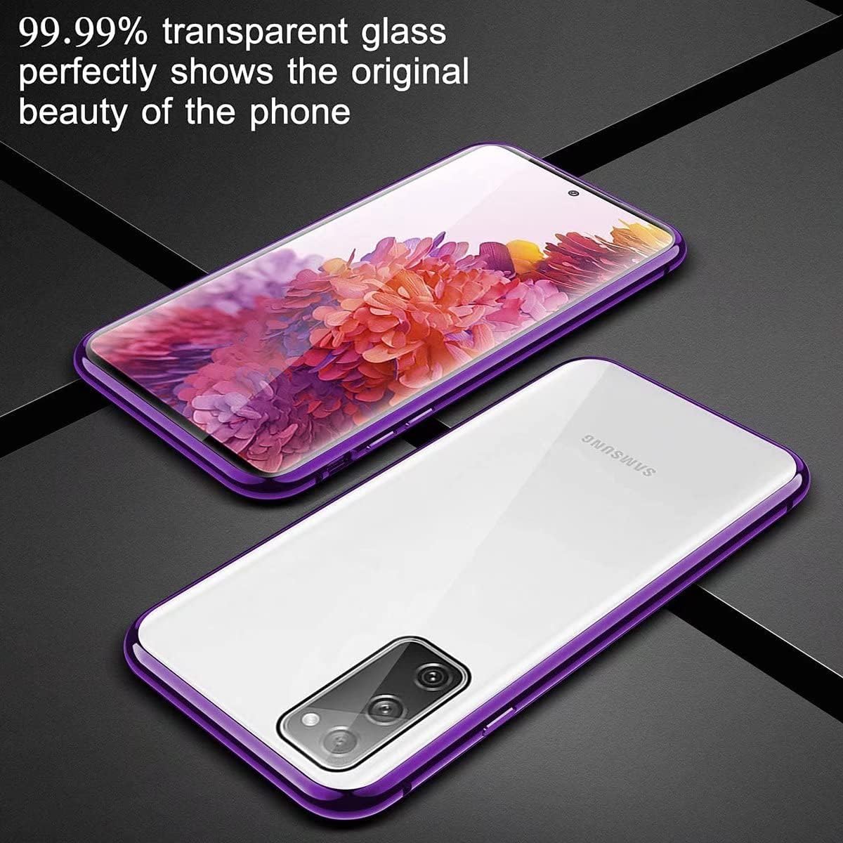 Funda magnética para Samsung Galaxy Note 10 Plus, protección completa de 360, parachoques de metal con parte delantera y trasera, cubierta