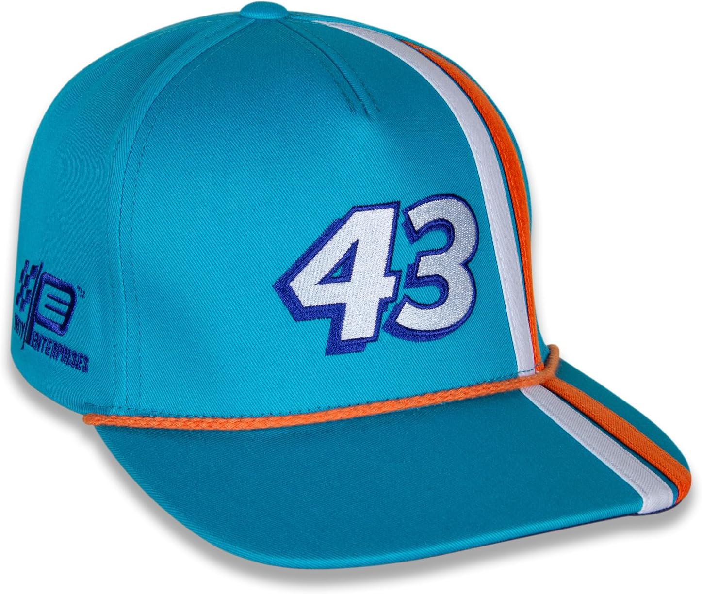 Richard Petty #43 NASCAR 2023 Sombrero de cuerda azul de Carolina con número grande 43 7 veces campeón, marino