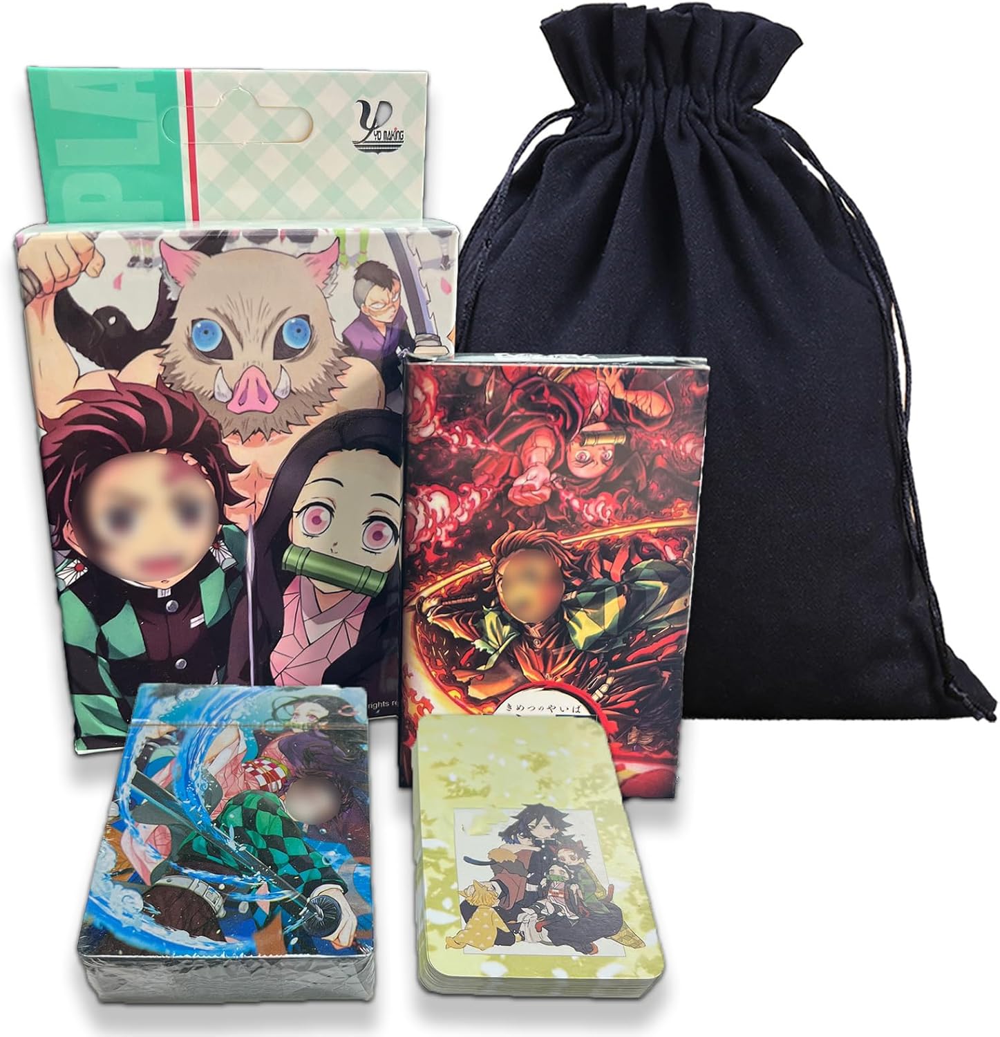 Juego de cartas de juego inspirado en el anime con impresionantes imágenes de múltiples series populares, incluye tarjetas coleccionables de