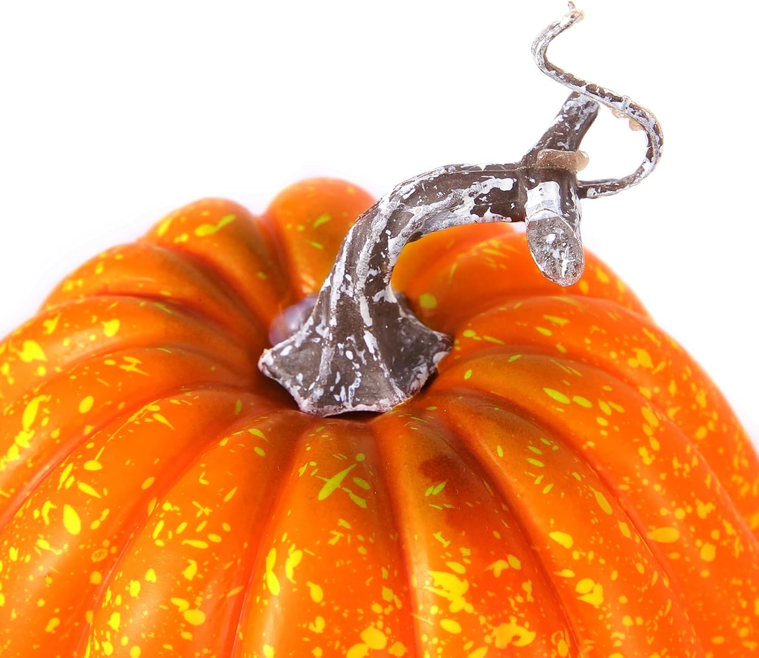 7 calabazas artificiales para decoración, calabazas de espuma sintética de calabaza surtidas para el hogar, otoño, Halloween, Acción de Gracias (1