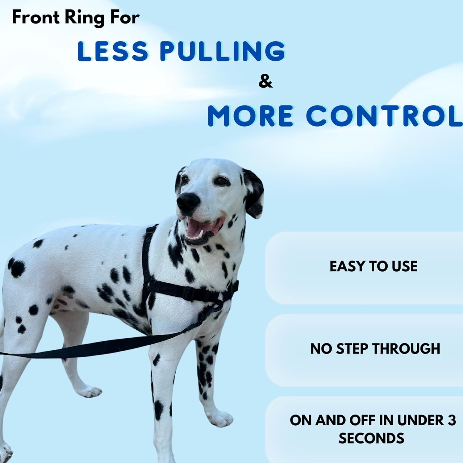 ShawnCo Dream Walk – Arnés para perro sin tirones, ajustable, cómodo, fácil de usar, para ayudar a dejar de tirar, para perros pequeños, medianos y