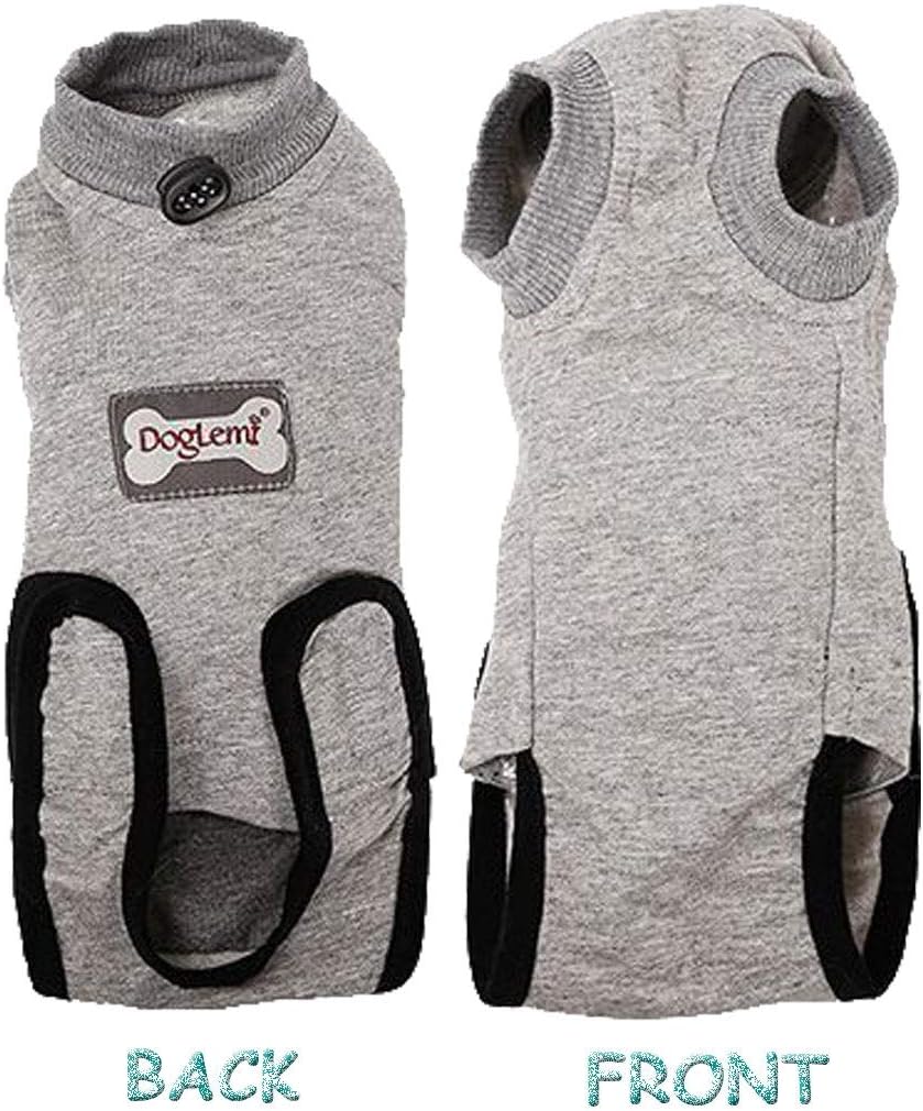 Bonaweite Traje de recuperación para gatos, traje de recuperación profesional para gatos para heridas abdominales, camisa alternativa antilamidas