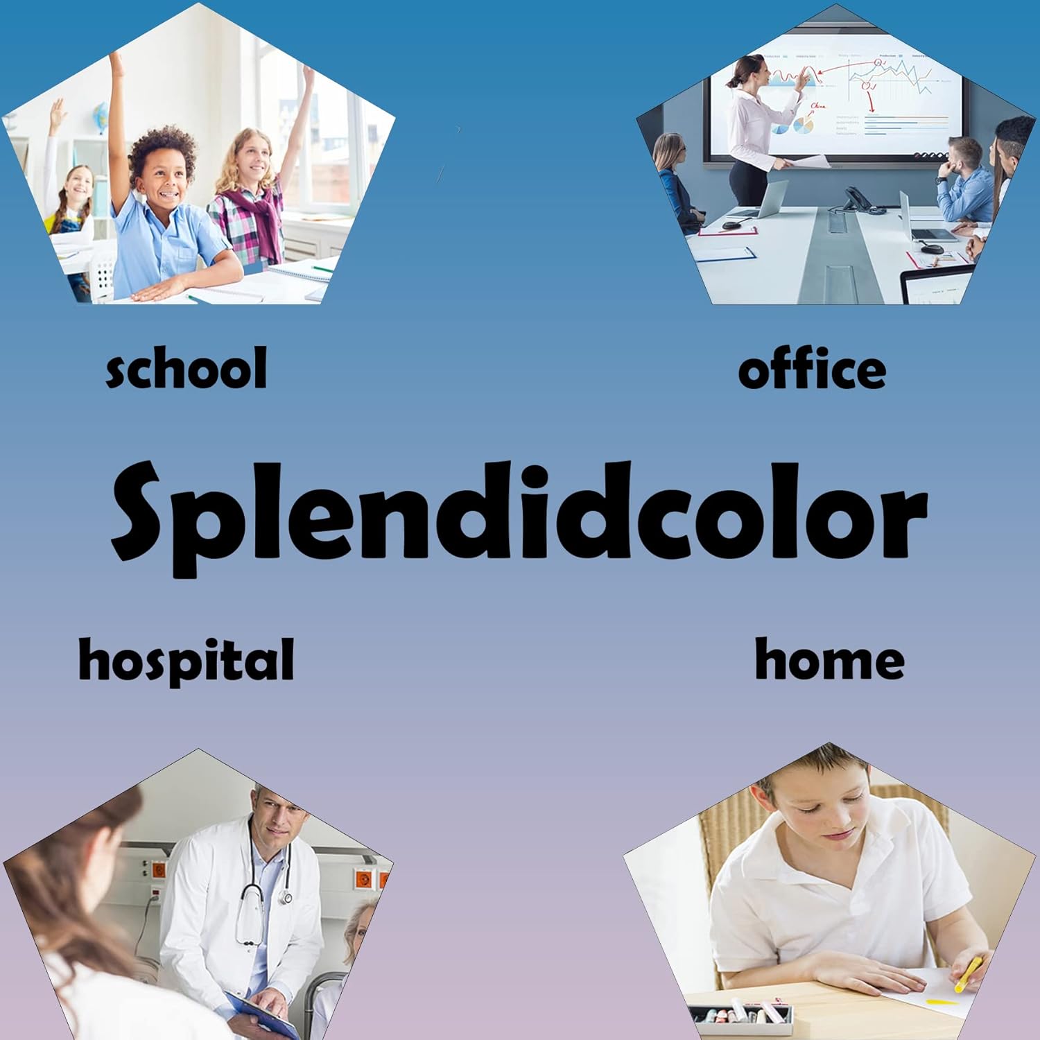 SPLENDIDCOLOR 728xl Juego de cartuchos de tinta 728xl remanufacturados 728 F9J68A F9K17A F9K16A F9K15A Reemplazo para impresora trazadora de gran