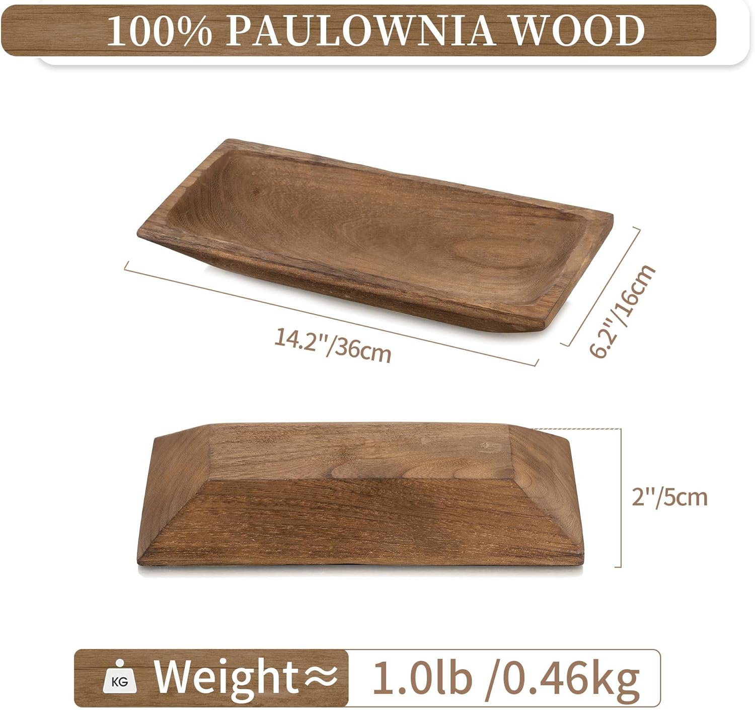Hanobe Cuenco decorativo de madera para masa decoración de centro de mesa de madera, soporte de vela natural rústico para decoración de comedor,